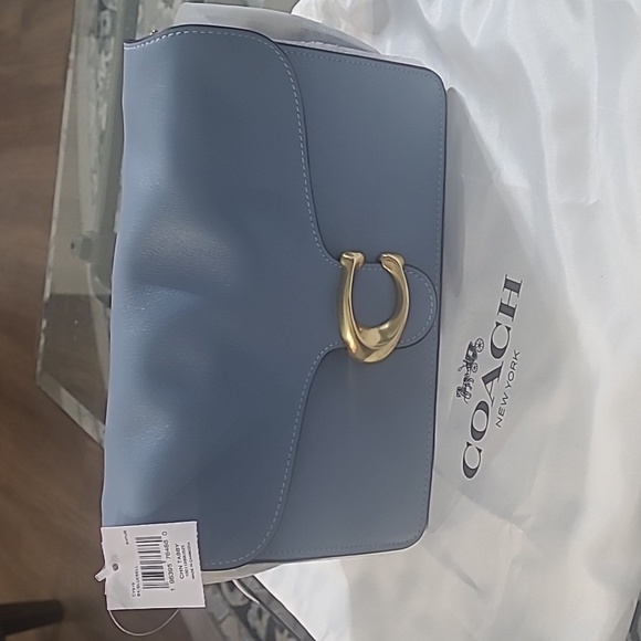 🥰SOLD🥰Price Firm Coach Bluebell Chain Tabby Leather Shoulder Bag - Picture 9 of 16